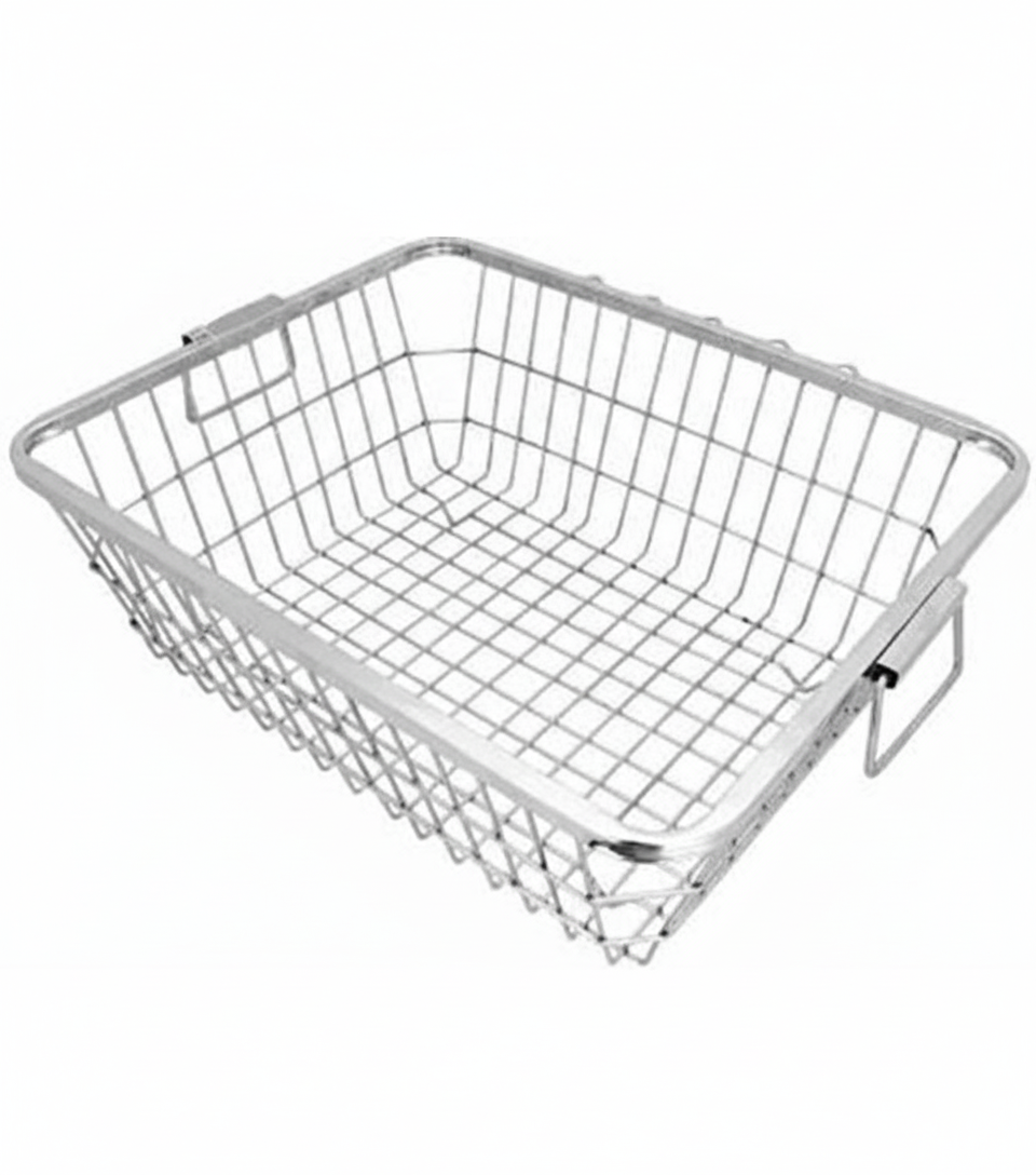 Stainless Steel Dish Drainer Basket for Kitchen | Utensil Drying Rack for Plates, Bowls & Cutlery | Multipurpose Sink Basket