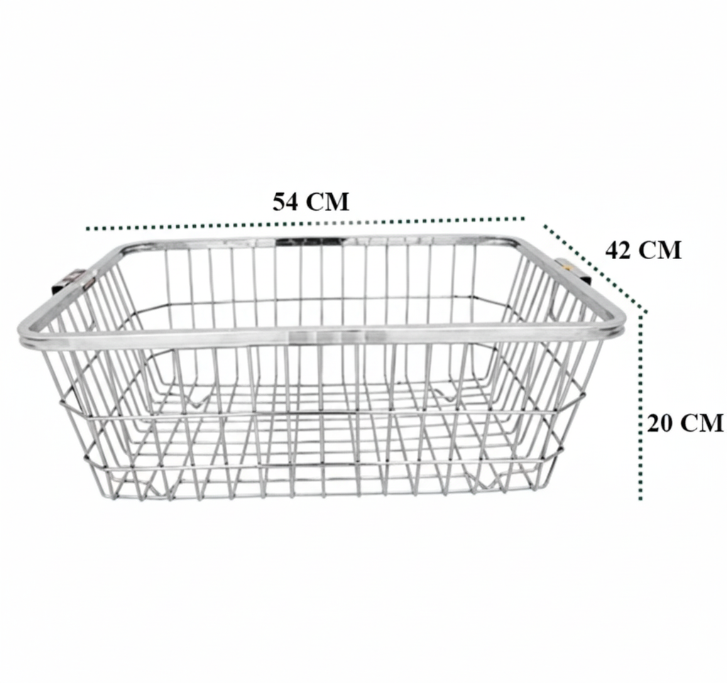 Stainless Steel Dish Drainer Basket for Kitchen | Utensil Drying Rack for Plates, Bowls & Cutlery | Multipurpose Sink Basket