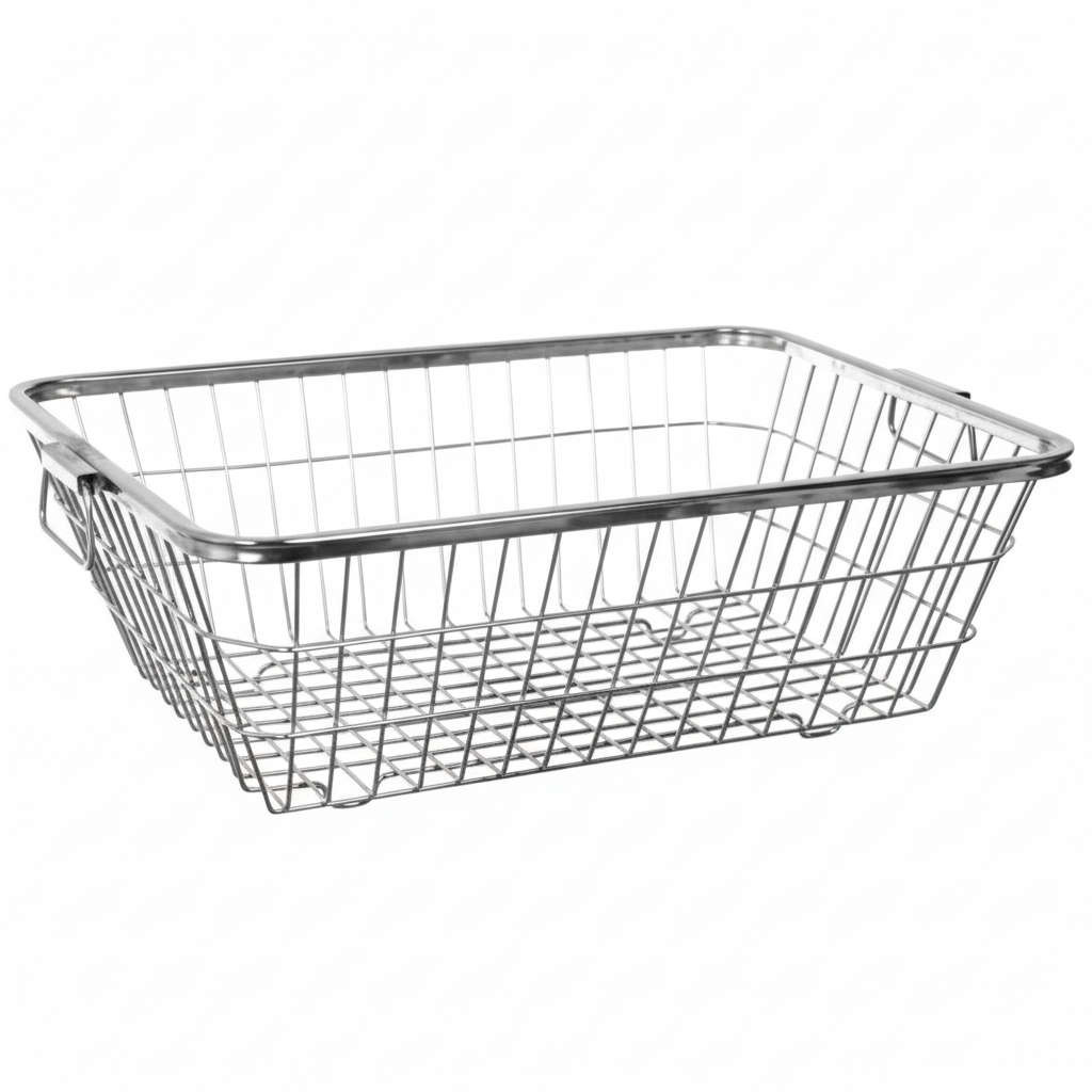 Stainless Steel Dish Drainer Basket for Kitchen | Utensil Drying Rack for Plates, Bowls & Cutlery | Multipurpose Sink Basket