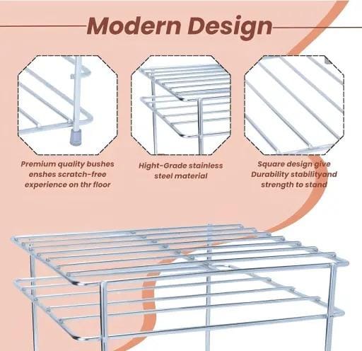 Straight Jali Matka Stand – Premium Stainless Steel with Tray