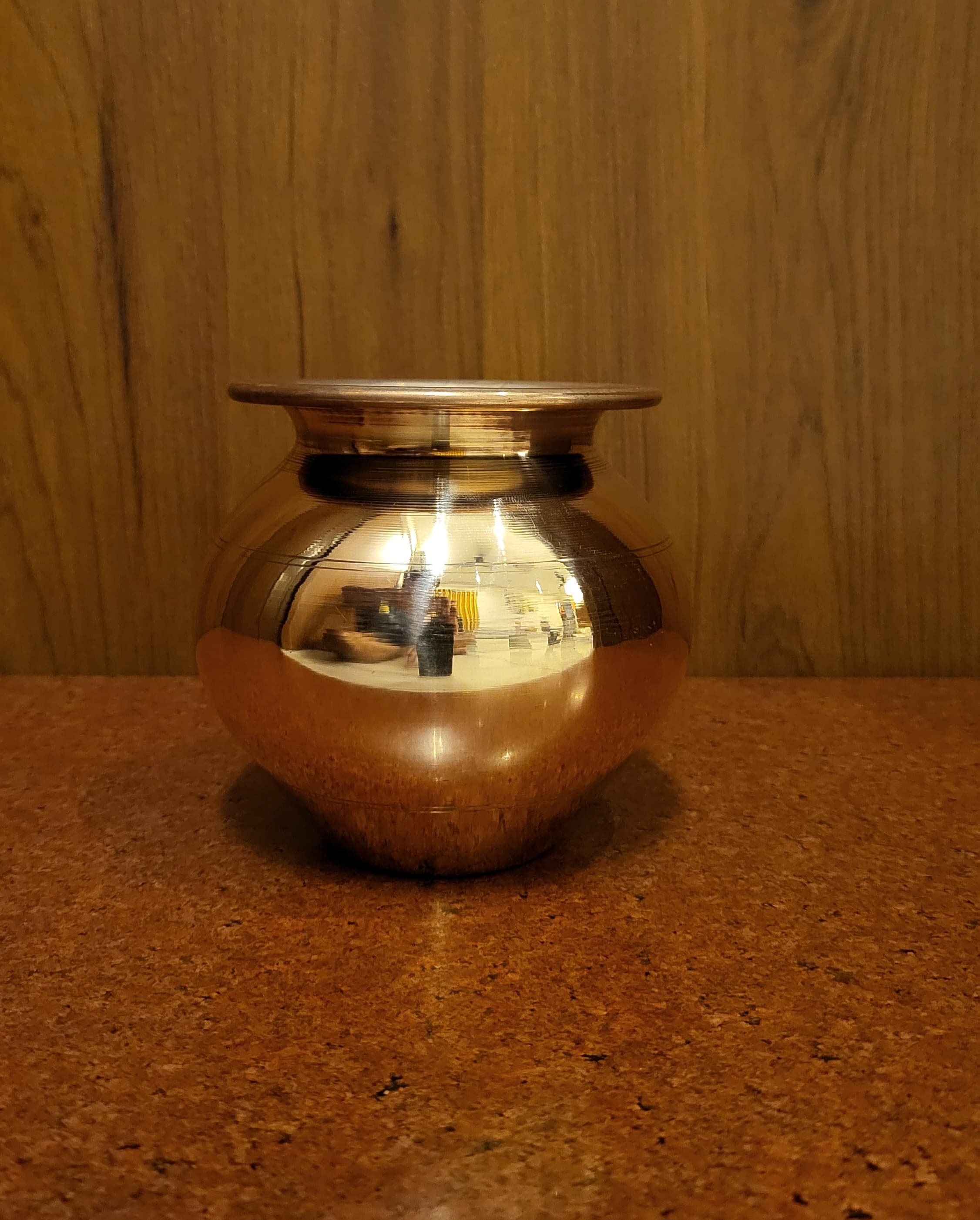 Premium Heavy-Weight Brass Pital Lota for Pooja