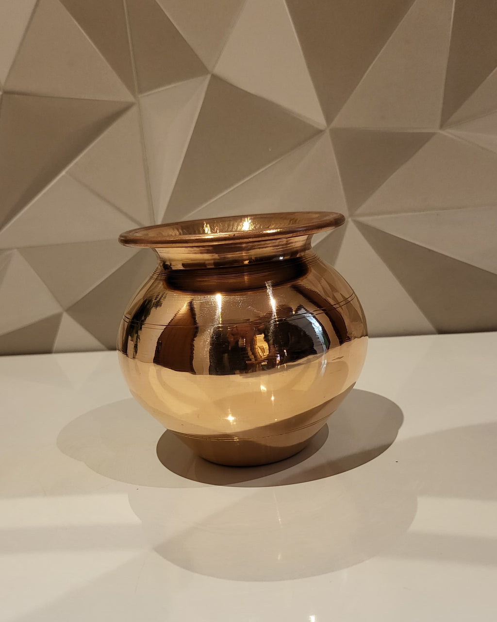 Premium Heavy-Weight Brass Pital Lota for Pooja