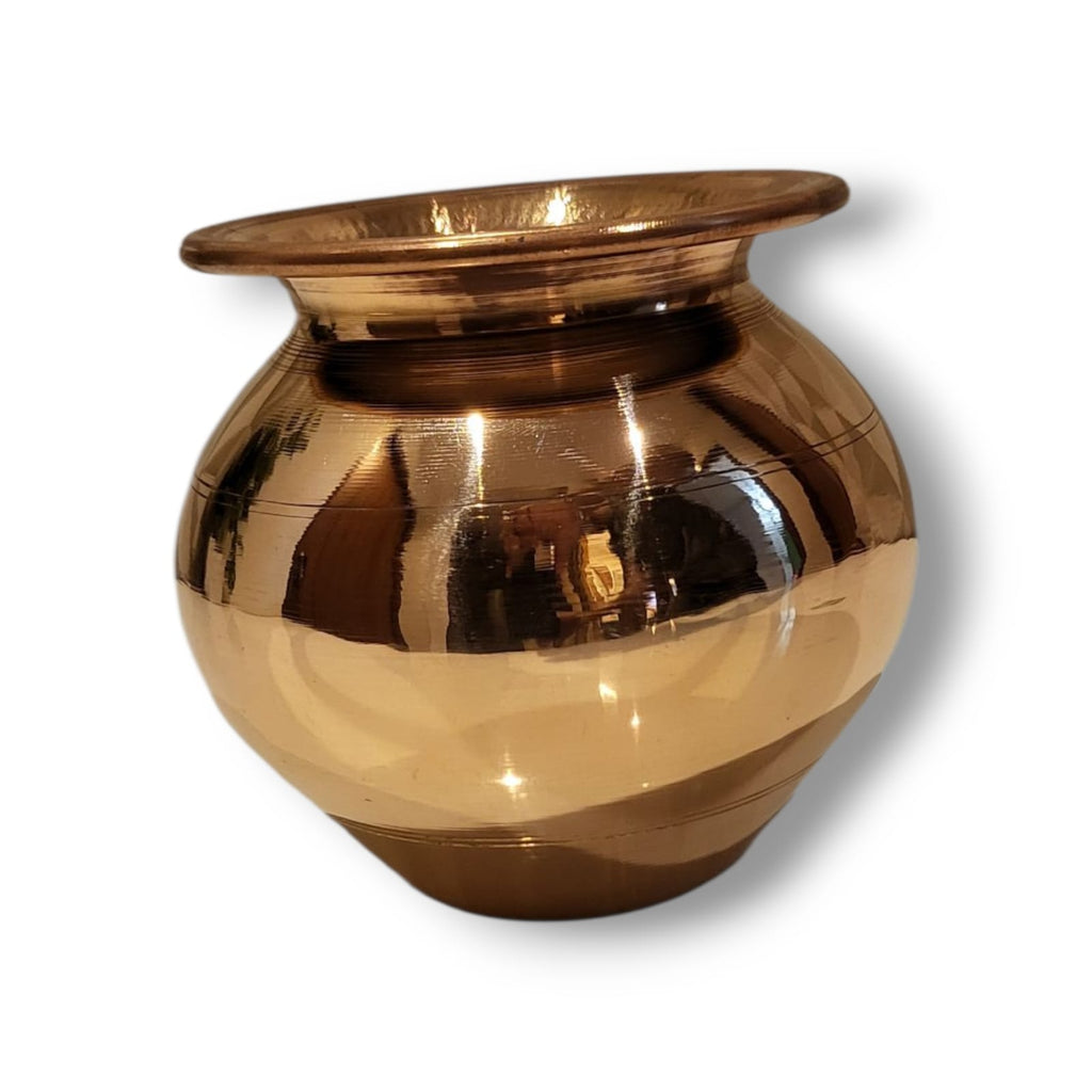 Premium Heavy-Weight Brass Pital Lota for Pooja