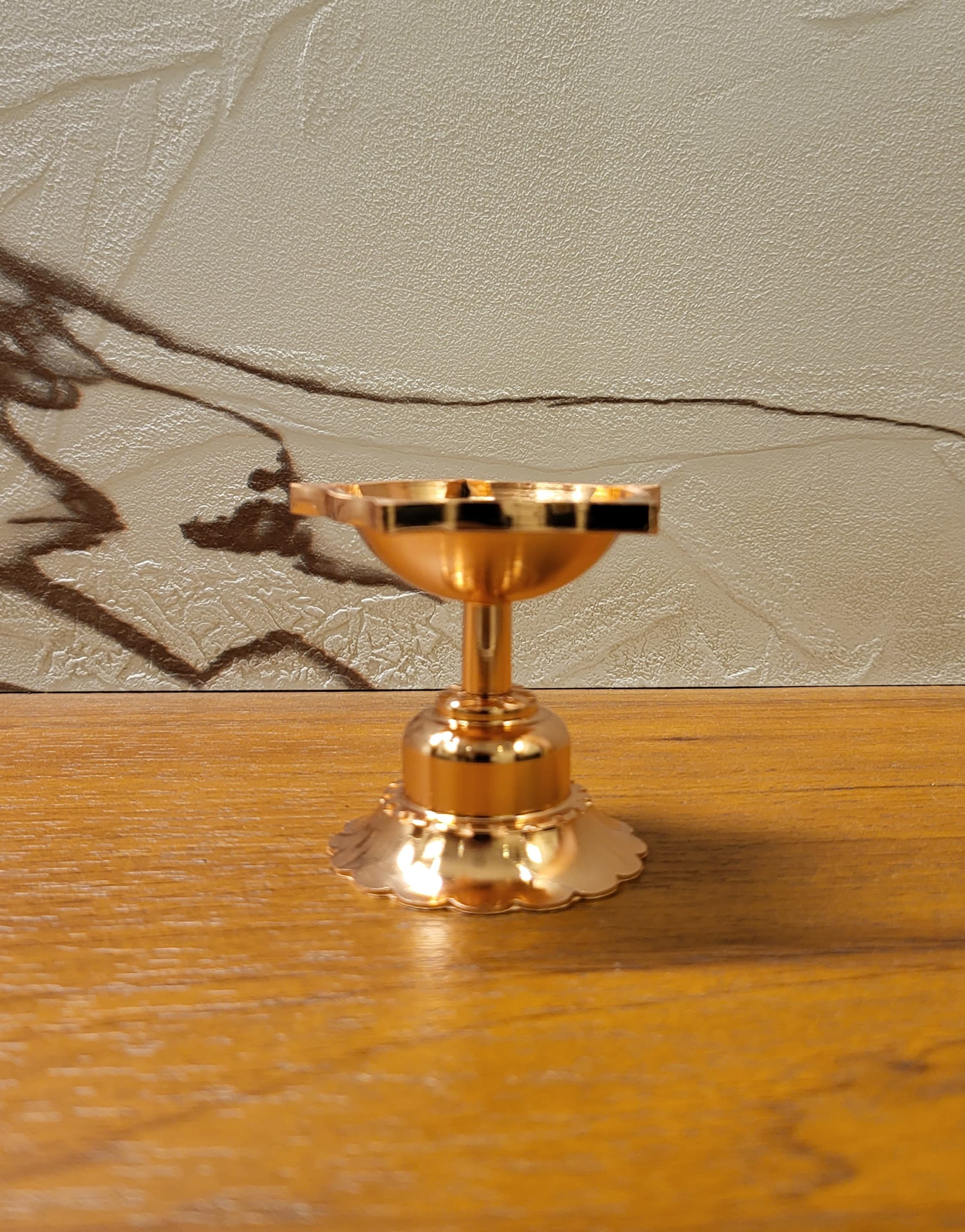 Premium Heavy-Weight Brass (Pital) Diya for Pooja