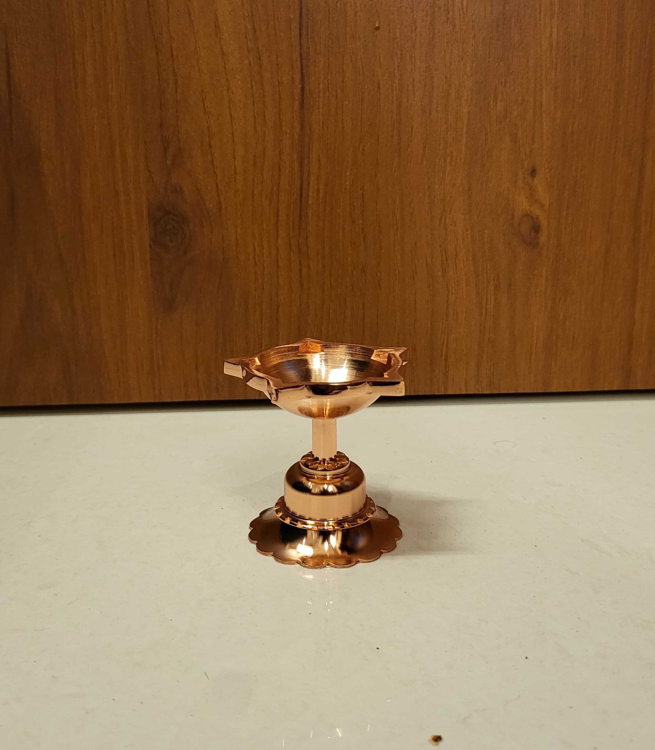 Premium Heavy-Weight Brass (Pital) Diya for Pooja