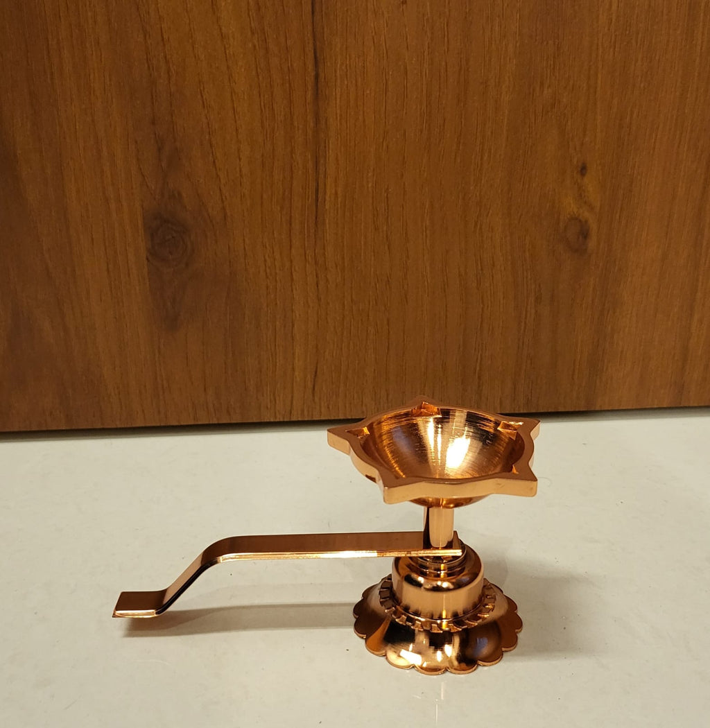 Premium Brass Aarti Diya – Traditional Heavy-Weight Design