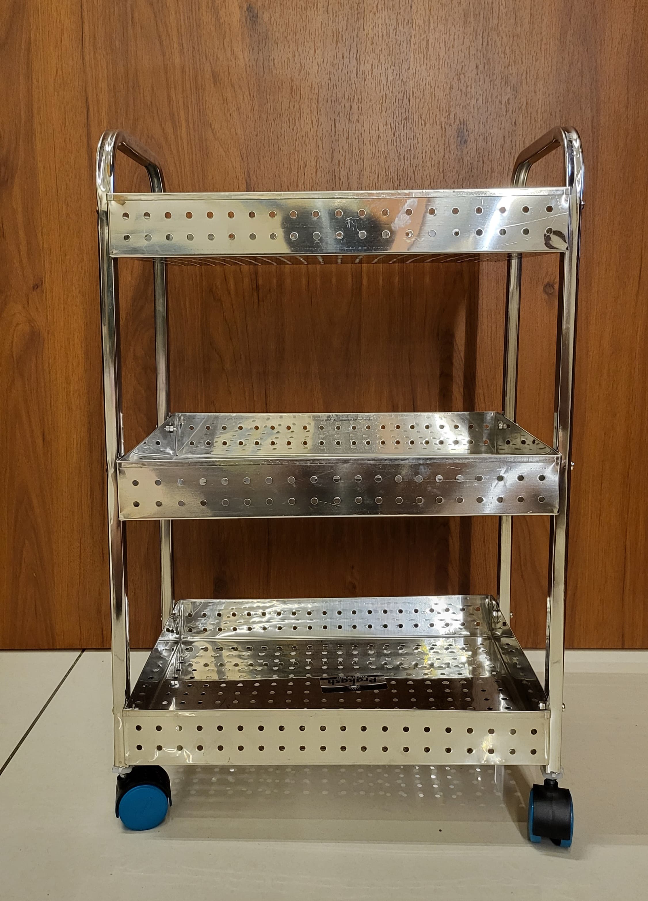 3-Layer Stainless Steel Fruits & Vegetable Trolley