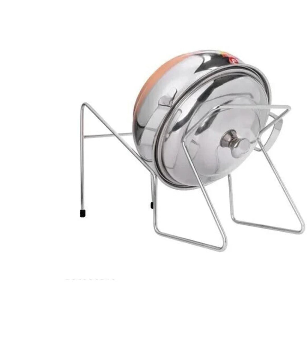 Heavy Duty Stainless Steel Rice Drum Stand | Kitchen Storage Container Holder