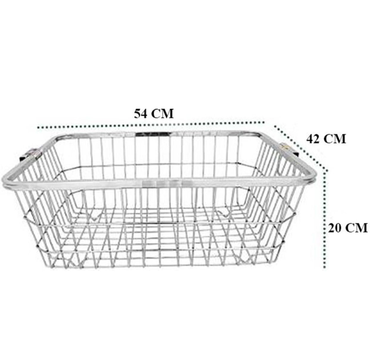 Stainless Steel Dish Drainer Basket for Kitchen | Utensil Drying Rack for Plates, Bowls & Cutlery | Multipurpose Sink Basket