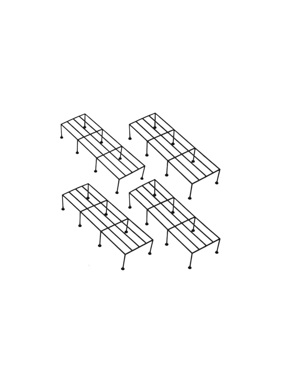 4 PCS PLANTER STAND