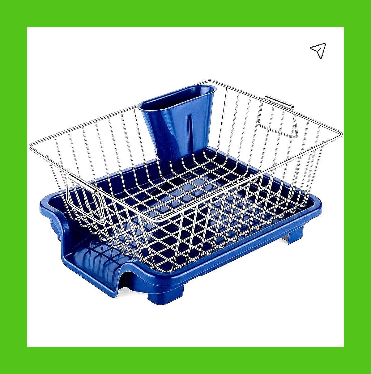BLUE WIRE STEEL BASKET