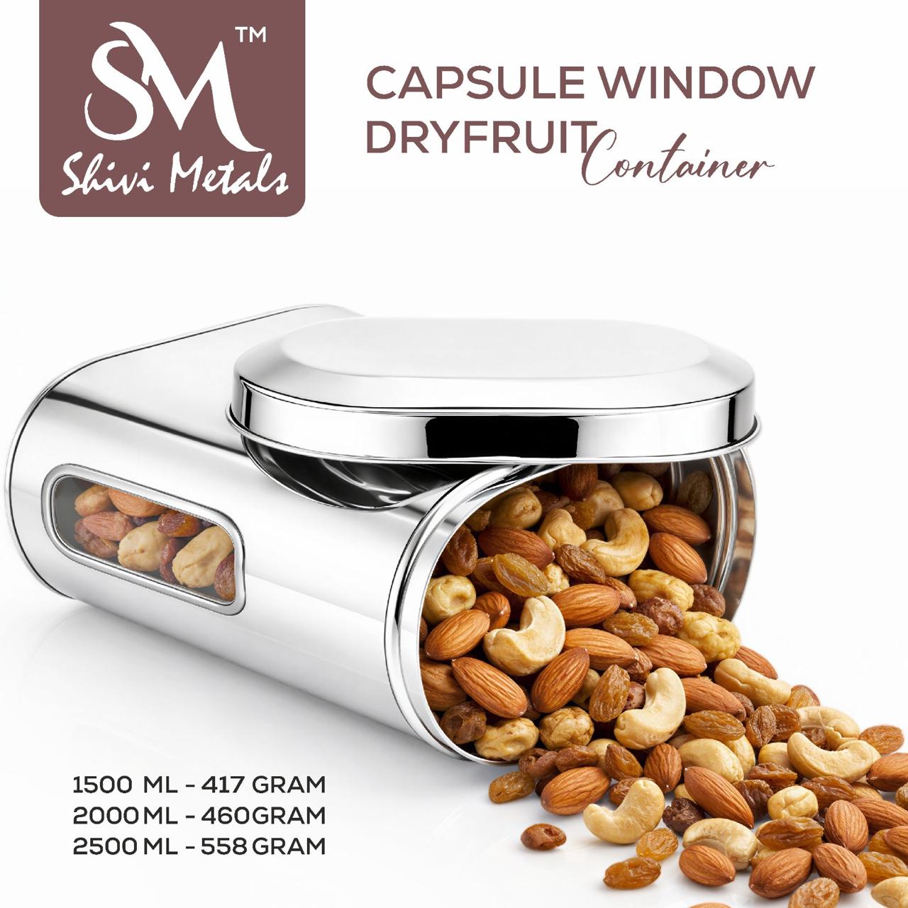 SMALL SIZE CAPSULE WINDOW CONTAINER