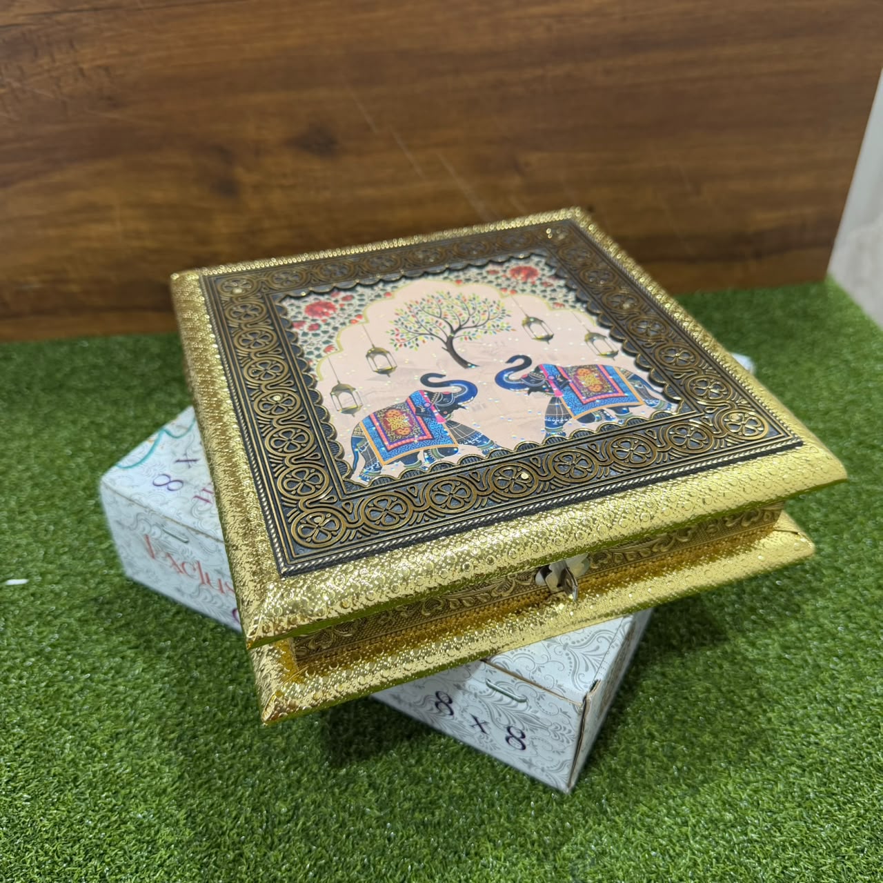 Royal Dry Fruit Box Elephant 8*8
