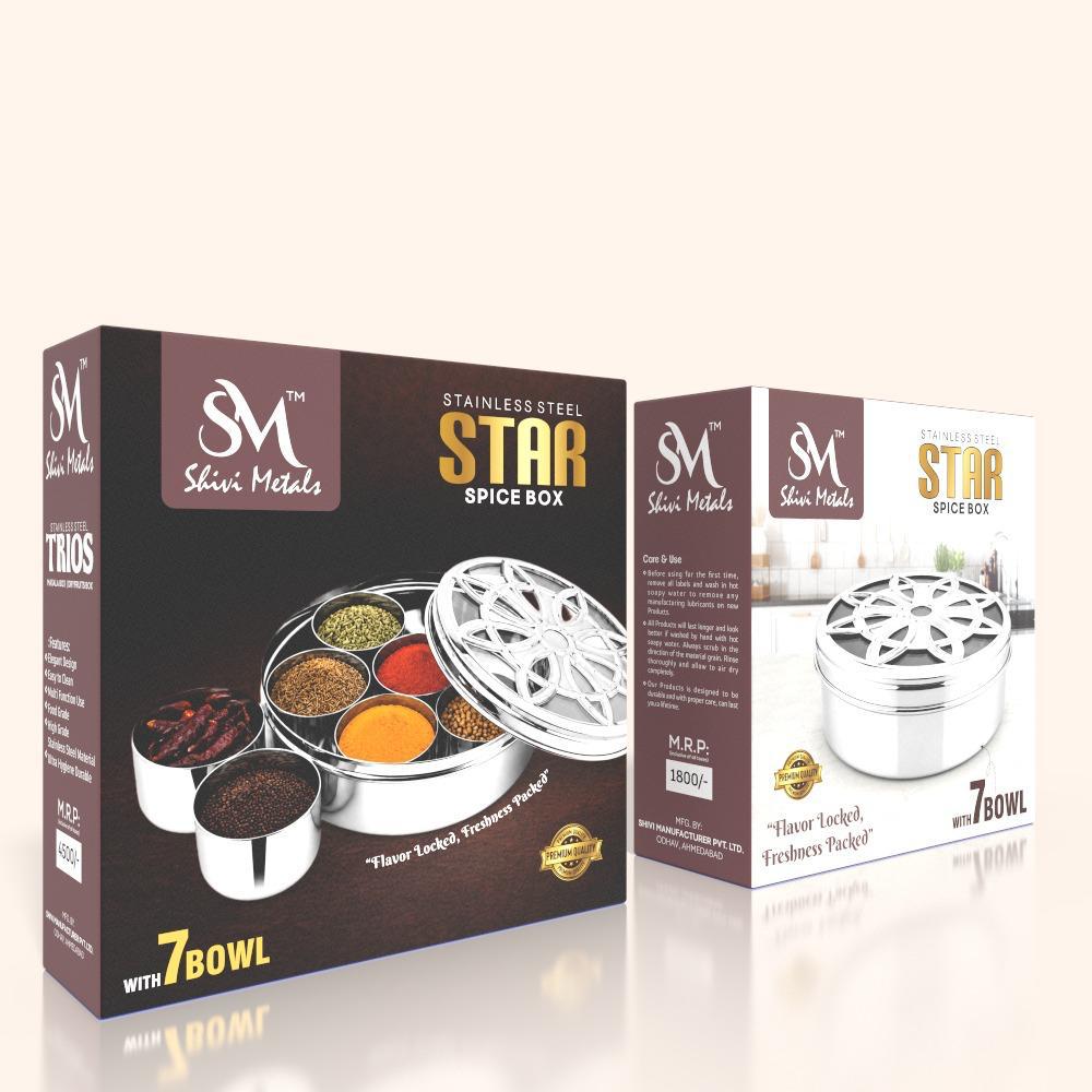 7 BOWL STAR SPICE BOX